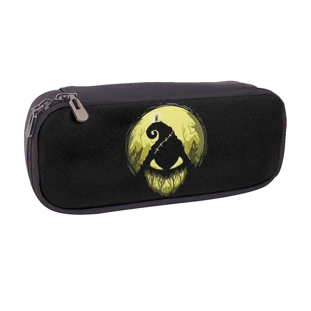 

Кожаный пенал Oogie Boogie для мальчиков и девочек, подарки, коробка для ручек, сумка-карандаш, канцелярские принадлежности, сумка-держатель для ручек