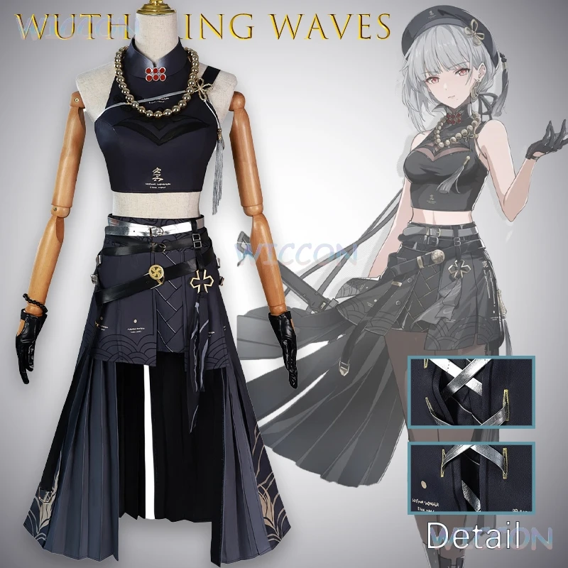 

‌ ‌ ‌ ‌ ‌ ‌ ‌ ‌ ‌ ‌ ‌ ‌ ‌ ‌ ‌ ‌ ‌ ‌ ‌ ‌ ‌ ‌ ‌ ‌ ‌ Игра Wuthering Waves Snow Dance Косплей Sanhua Cos Костюм Полный комплект Аниме Женский Костюм Персонажа ‌ ‌