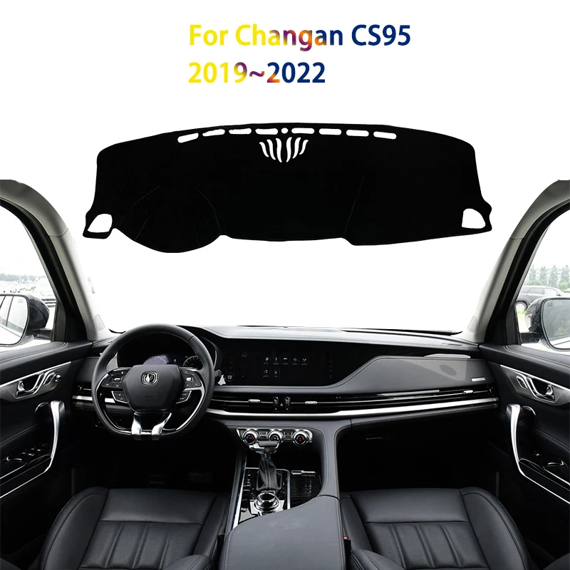 Dashboard Cover Avoid Light Pad Instrument Platform Cover Mat Board For Changan CS95 2019~2022 Car Stickers Carpet Accessories