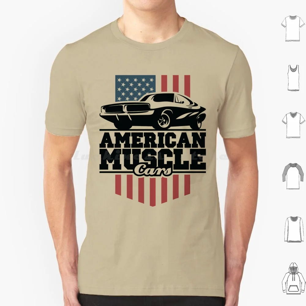 American Muscle Cars For Car Buffs T Shirt 6xl Cotton Cool Tee Cars Automobiles Vehicles Muscle Cars American Cars Classic Cars