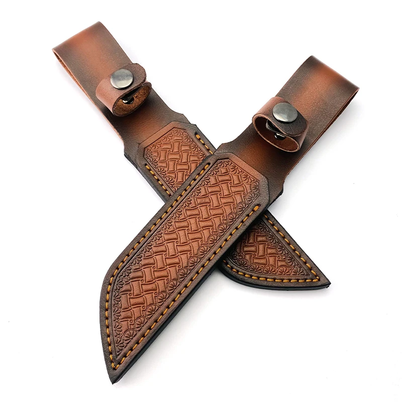 

Brand New Cow leather,cowhide knife Scabbard With Copper buckle Top Quality Outdoor straight knife Sheath Scabbard