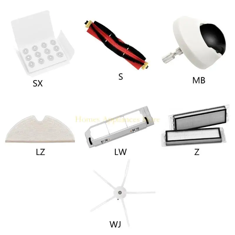 D0AB 5-футовая боковая щетка Главная чековая шваблина для S5Max S6Pure S6MAXV