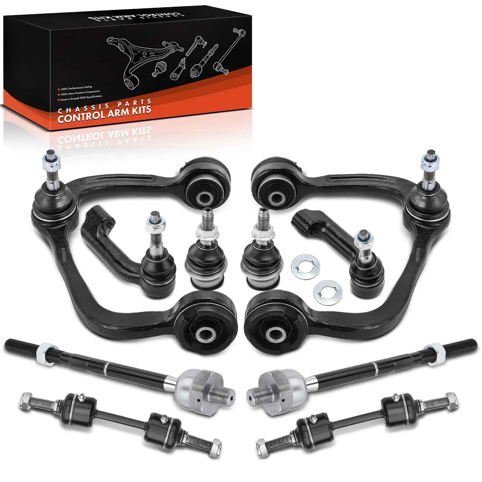 Frankberg 10-teilig Querlenker Satz Vorderachse Links Rechts oben für Ford F-150 2009-2014 4L3Z3084AB