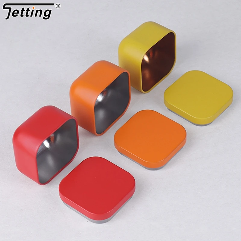 1Pcs Portable Solid Color Mini Tin Box Tea Sealed Jar Packing Boxes Jewelry Candy Small Storage Can Coin Earring Headphones Case