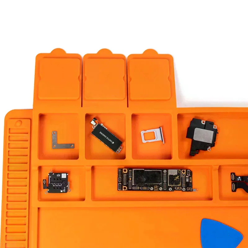 Silicone Soldering Pad Desk Platform Mat For Welding Station Iron Phone PC Repair Magnetic Heat Insulation