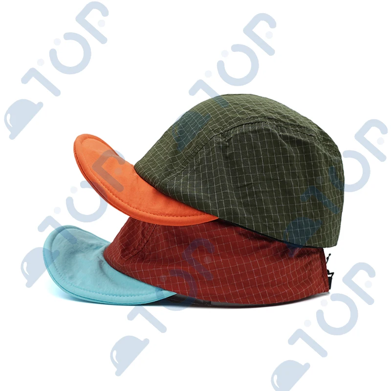 Splicing Color Baseball Cap Quick Dry Short Soft Brim Caps Adjustable Hat Hats Lightweight Breathable Sun Running Camp Outdoor
