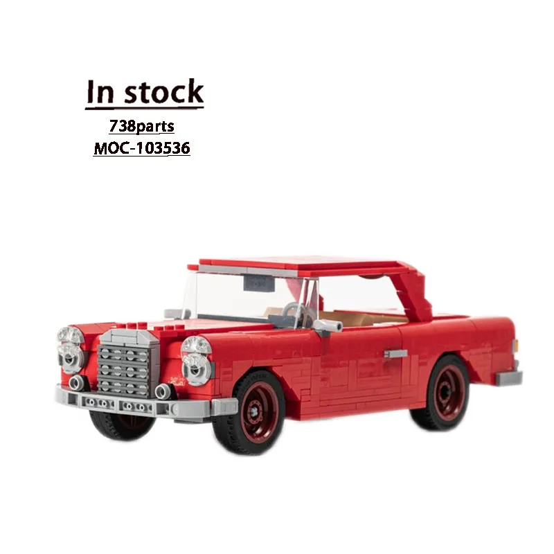 

MOC-103536 New 280SE W111 Coupe Building Block Model • 738 PartsMOC Creative Boy Kids Birthday Building Block Toy Gift