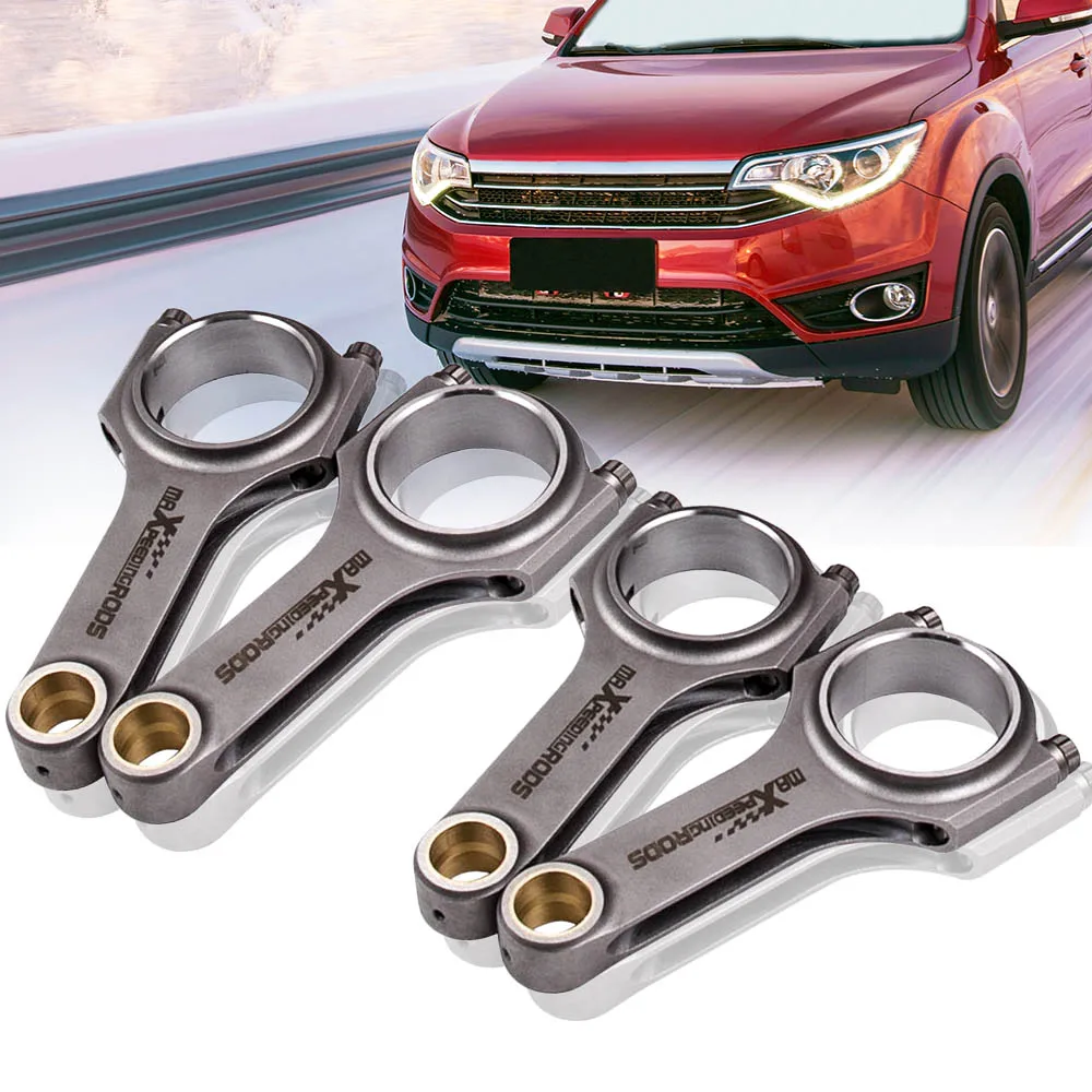 Forged 4340 Connecting Rods For Datsun 510 521 610 160J Nissan Bluebird Violet L16 Conrod ARP Bolts MaXpeedingrods view 5