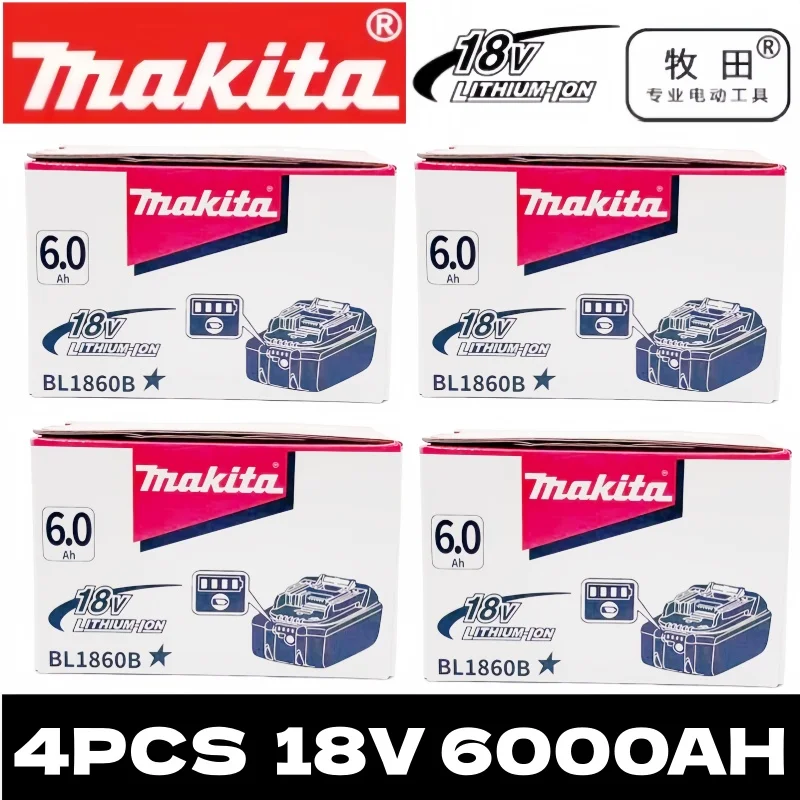 Originele Makita 18V Oplaadbare Batterij 6.0Ah BL1860 BL1860B BL1840 BL1840B BL1850 BL1850B Voor Makita Elektrisch Gereedschap