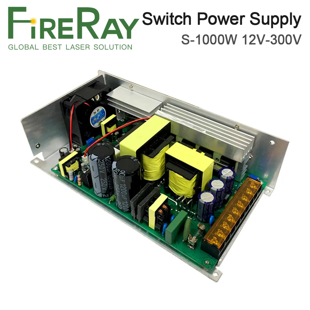 FireRay S-1000W DC Voltage Regulator Adjustable Device Switching Power Supply 0-300V for Laser Machine