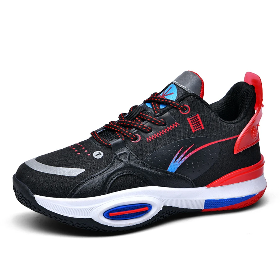 Brand Kids' Basketball Shoes Boys Sneakers Trend Sports Shoes Children's Anti-skid Wear-Aesistant Mesh Breathable Running Shoes