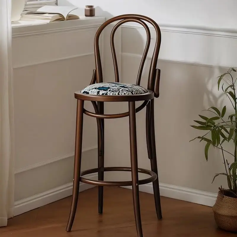 

Modern Nordic Barstools Designer Height Balcony Metal Soft With Back Bar Stools Counter Luxury Taburete Alto Trendy Furniture