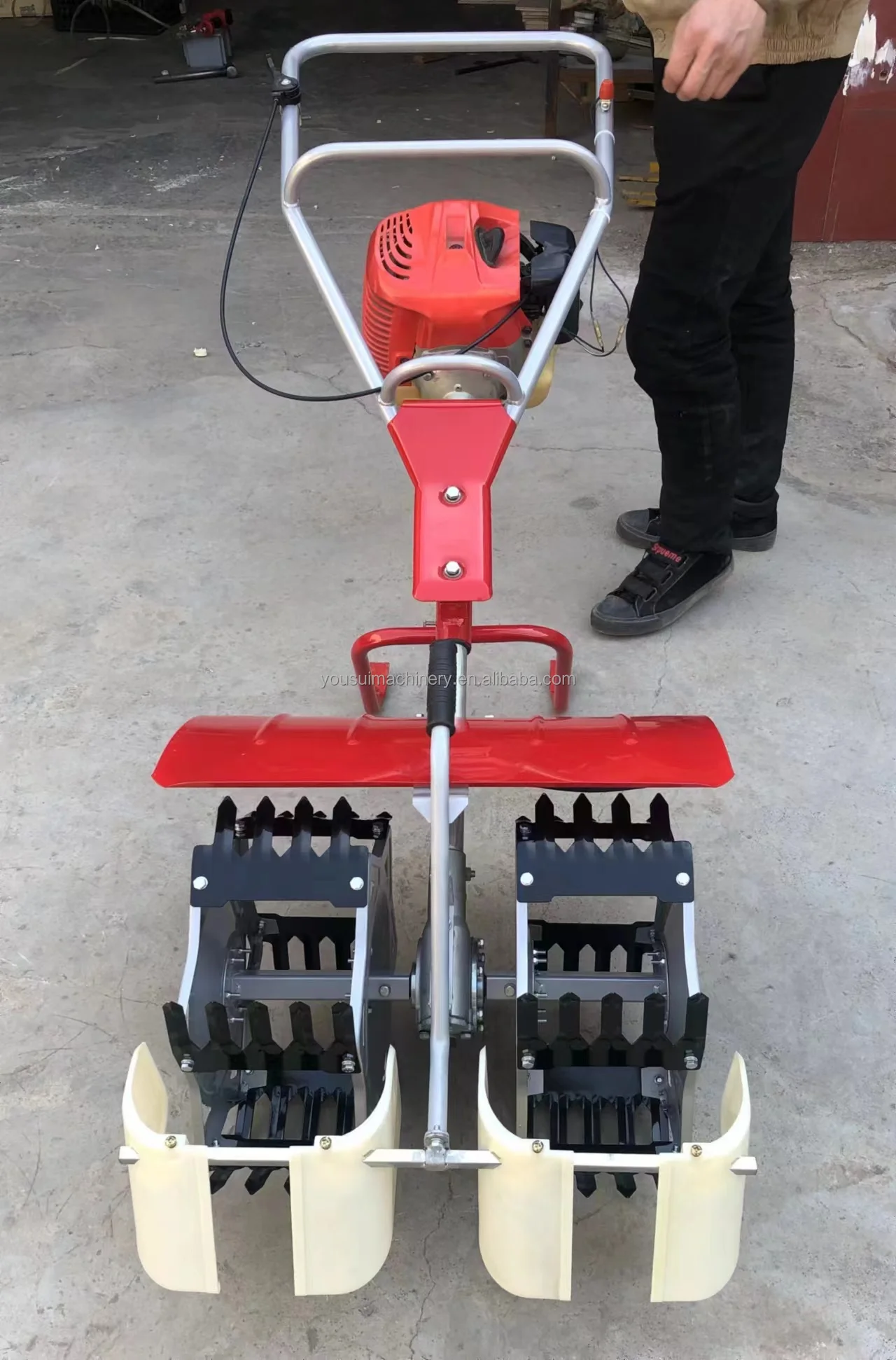 Gasoline engine power tiller weeder/rice weeder/paddy field weeding machine