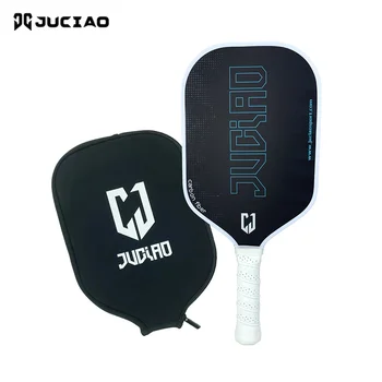 2x ピックルボール パドル JUCIAO T700生カーボンファイバー 白黒 2x ピックルボール パドル JUCIAO T700生カーボンファイバー