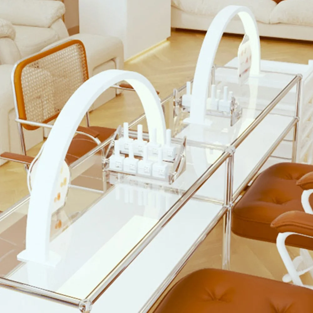 U-образная лампа для ногтей с регулируемой яркостью, 3 цвета света, освещение на 180 градусов, светодиодная дуговая заполняющая лампа для ногтей, регулируемая защита глаз