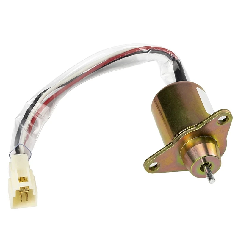 3X Fuel Shutoff Solenoid For 12V Yanmar Engine Takeuchi 1503ES-12S5SUC5S Stop Solenoid Part 17594-6001-4 SA-4562T