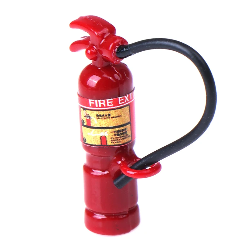 1PCS 귀여운 미니 1:12 스케일 미니어처 인형 집 소화기 놀이 인형 집 가구 장식 액세서리 장난감