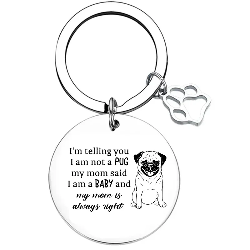 Cute French Bulldog Gifts Keychain French Bulldog lovers Key Chain Pendant Jewelry Pet animal dog gift