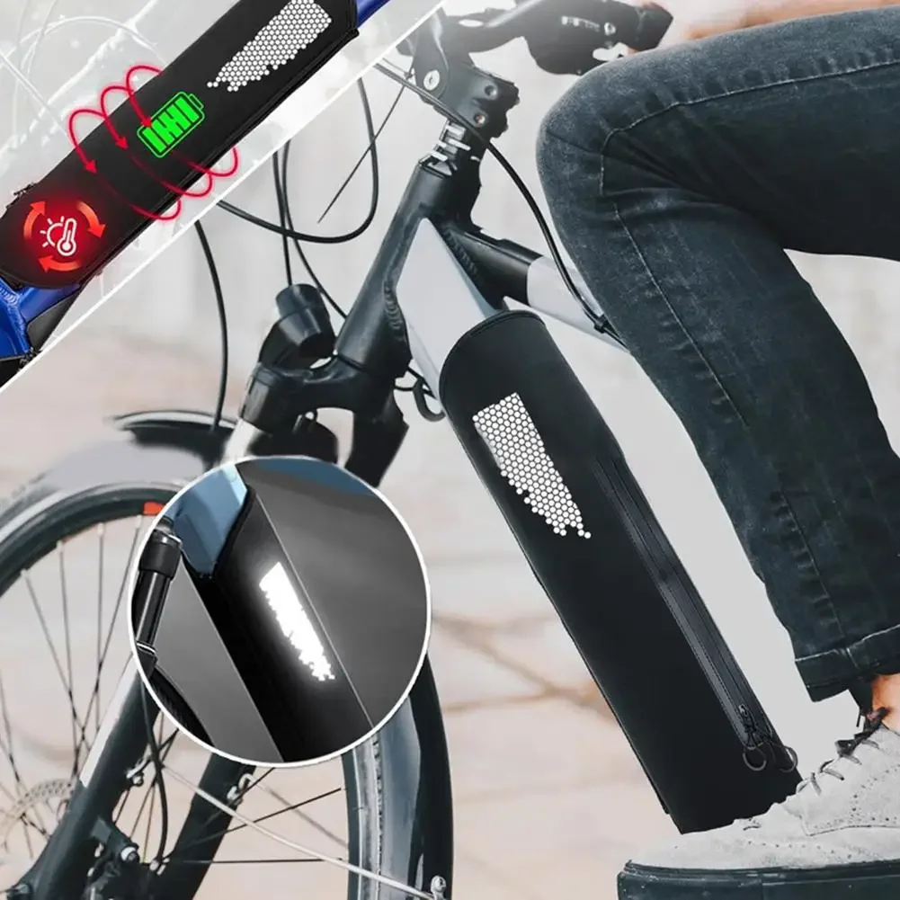 

Neoprene Battery Case E-bike Battery Cover Nighttime Riding Increased Nighttime Visibility For Battery Maintenance 32cm To 40cm