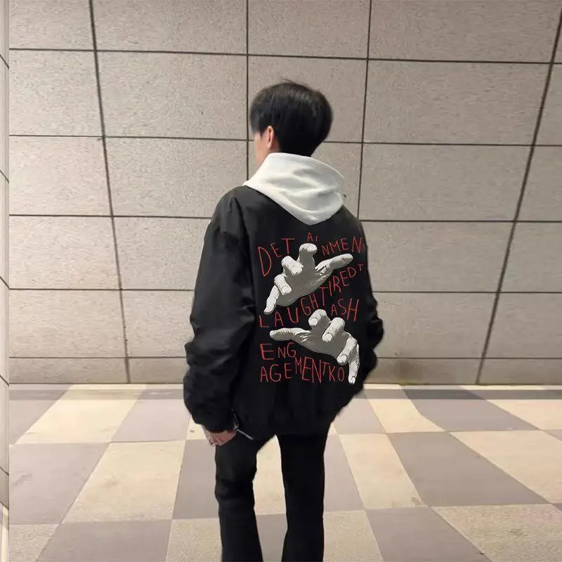 

Ретро американский Bla Pilot Jaet, мужская весенне-осенняя новинка, модная бейсбольная одежда в стиле хип-хоп, верхняя одежда для пар