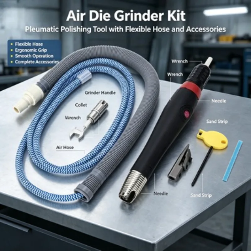 Pneumatic Ultrasonic File Machine Air Powered Mold Polisher Labor Saving Grinder For Metal Mold Deburring Surface Finishing Tool