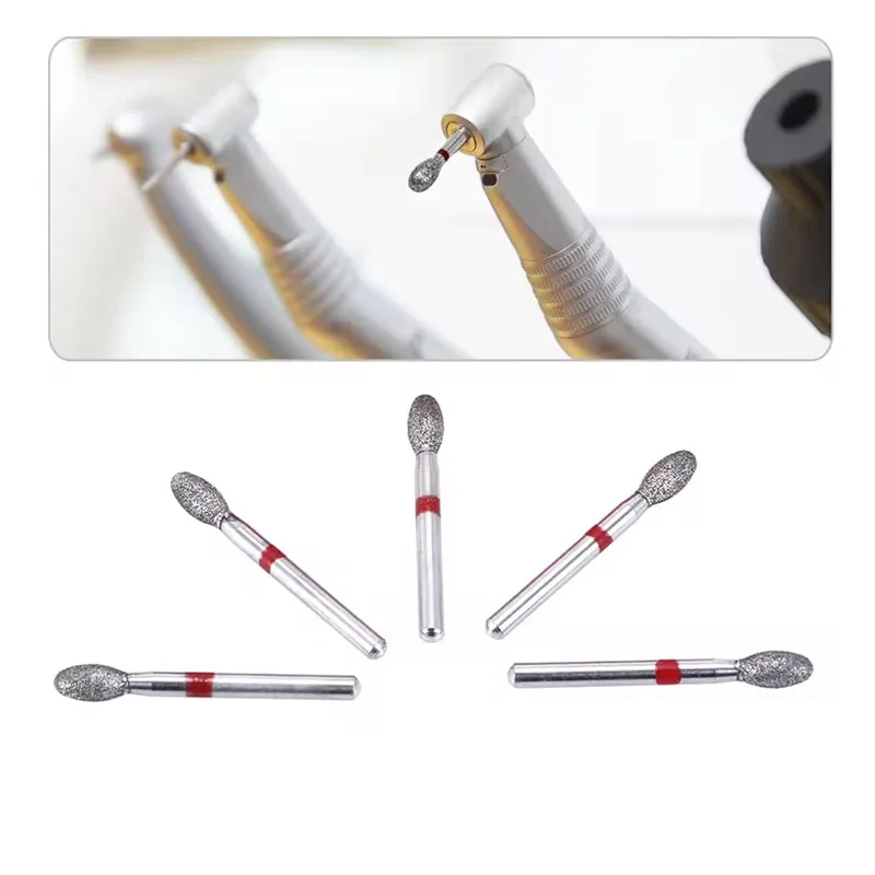 10 Stück/Box Dental-Diamantbohrer, feine Bohrer in Fußballform, Modell 368-023F/379-023F für Hochgeschwindigkeits-Handstücke, Zahnarztmaterialwerkzeug – Detail 10