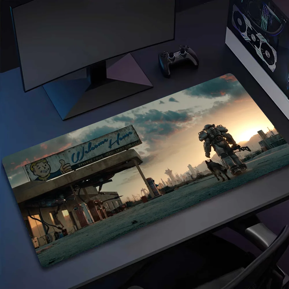 Game F-Fallouts 4 Mousepad Computer Office Game Table Mats XXL Rubber Anti-slip Gaming Keyboard Long Desk Pads