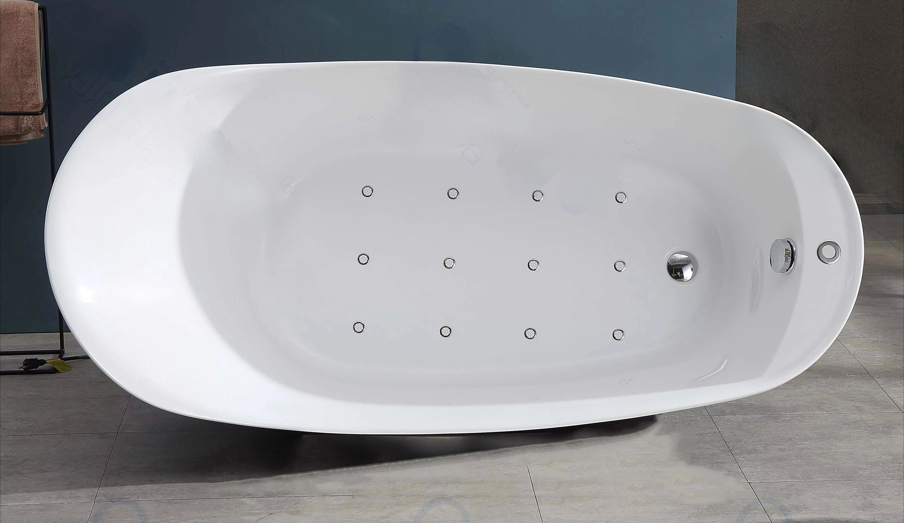 High Quality Bubble Massage Bathtub Adult Pure Acrylic Whirlpool Spa Bathtub