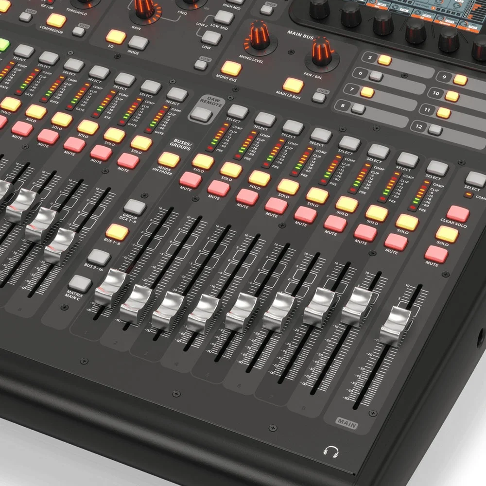Behringer X32 Produtor Mixer Digital Pa System 16 Entradas 8 Saídas Console Digital Equipamento de Estúdio de Música