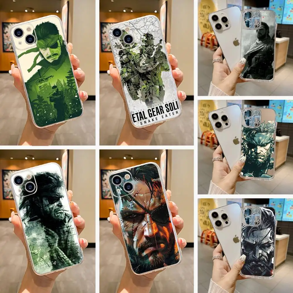 

Metal Gear-r Solid-d Phone Case For iPhone 17 16 15 14 13 12 11 Mini Pro Max Plus Transparent Cover