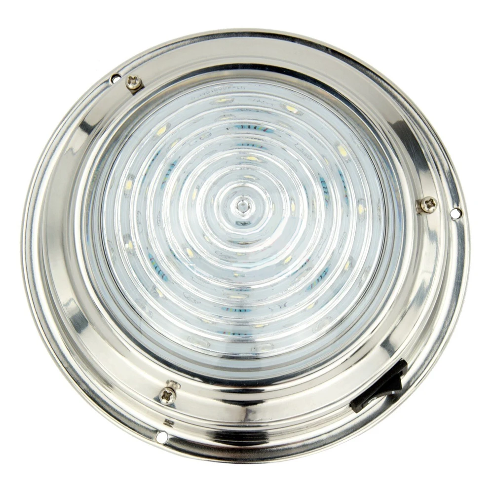 

5.5" Stainless Steel Housing LED Cabin Corridor Decorative Dome Ceiling Lamp Light 12V For Boat Marine RV