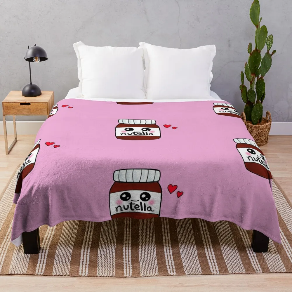 Nutella: The only reason to buy bread Throw Blanket Nap Plaid Tourist Blankets