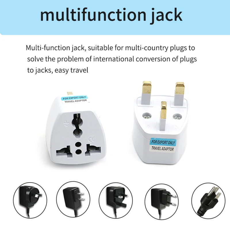 EU Plug Adapter CN American Universal UK/US To Australian German to Standard Travel Socket Converter Rounded Flat Power Plugs