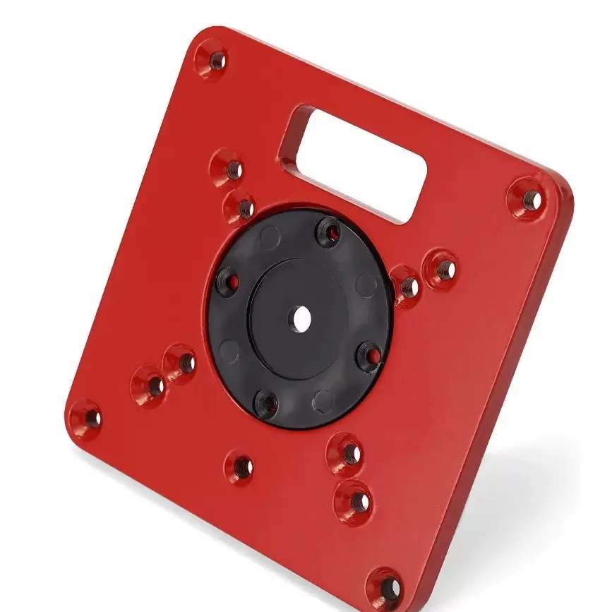 1pcs Aluminium Router Table Insert Plate Woodworking Trimmer Electric Wood Milling Flip Plate for DIY Working Benche carpentry