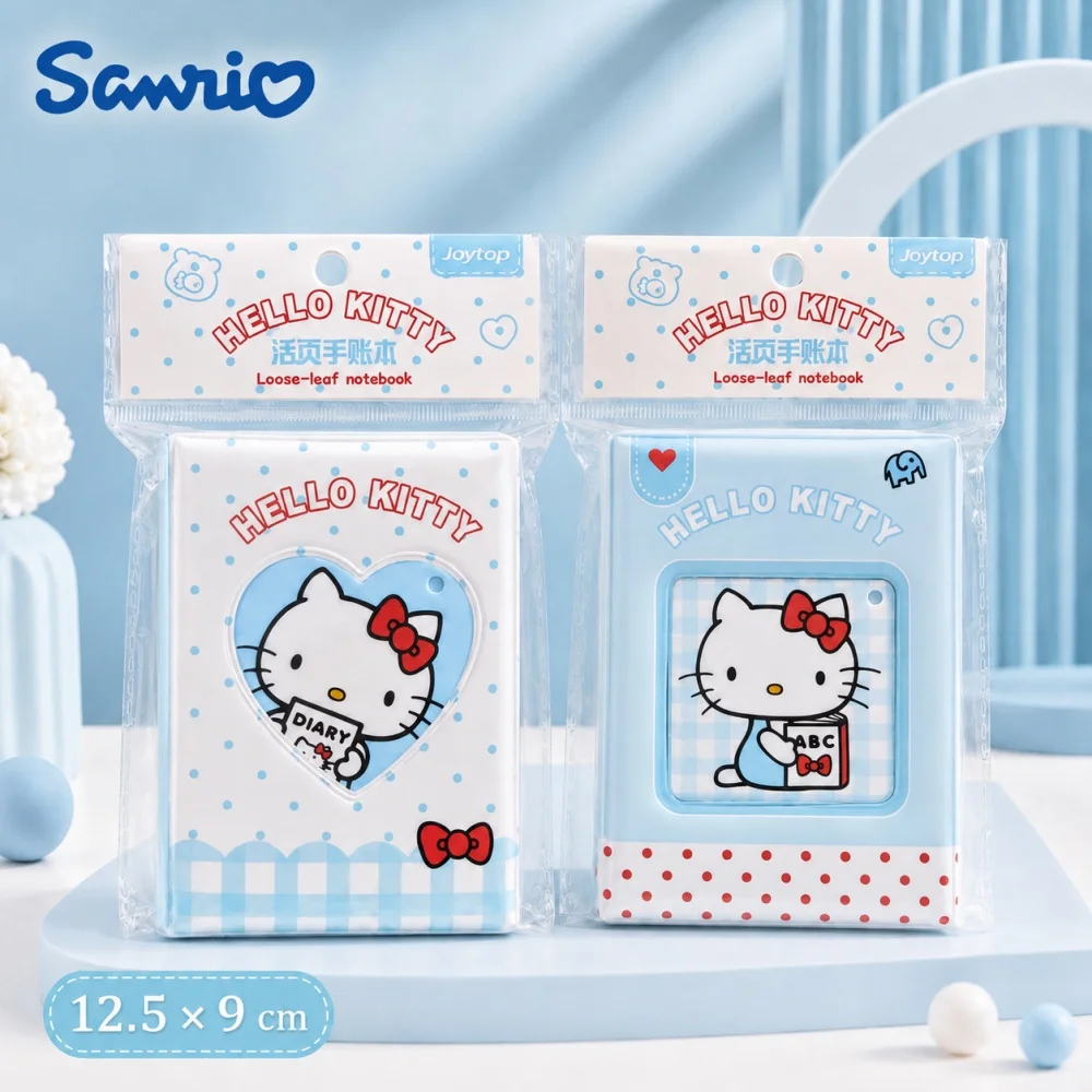 Genuine Sanrio Hello Kitty M5 Refillable Loose Leaf Notebook Cute Planner Binder Memo Journal for Study Office Use Women Gifts