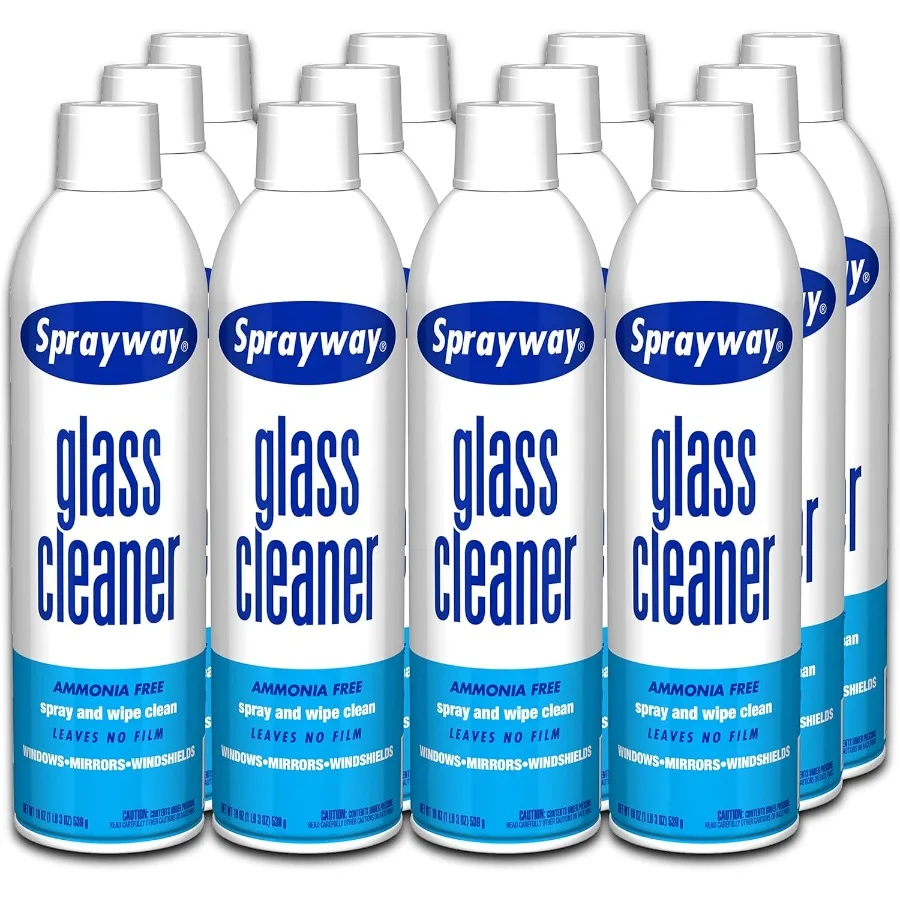 

Foaming Glass Cleaner Spray for Streak-Free Shine in Home and Automotive Applications 19 oz Pack of 12 Ideal for Windows Mirror