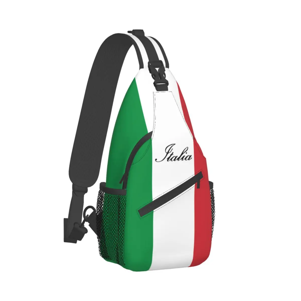 

Italian Flag Of Italy Italia Small Sling Bags Chest Crossbody Shoulder Sling Backpack Outdoor Hiking Daypacks Fashion Pack