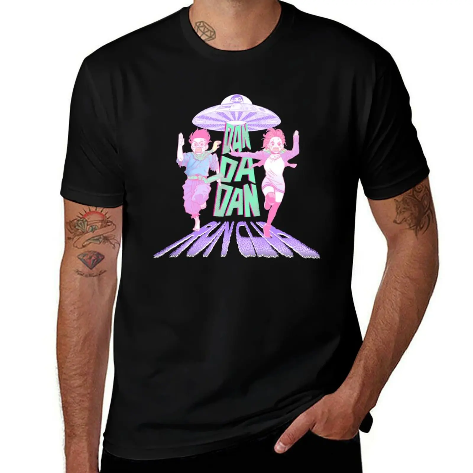 Dandadan Run Club Pastels T-Shirt cotton t shirt man T-Shirt