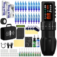 Kit de tatuaje DM, kit de pluma para tatuaje para maquillaje permanente, kit de máquina de tatuaje, fuente de alimentación ajustable para tatuaje, pistola de tatuaje