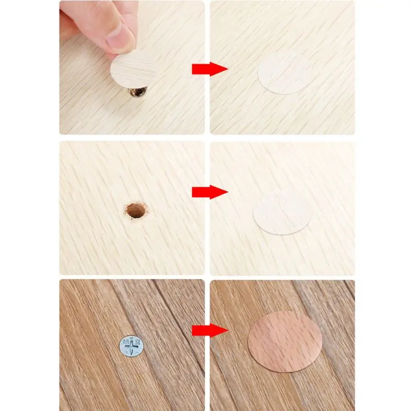 60Pcs 20mm mobili in legno adesivi autoadesivi per tappi a vite per mobili