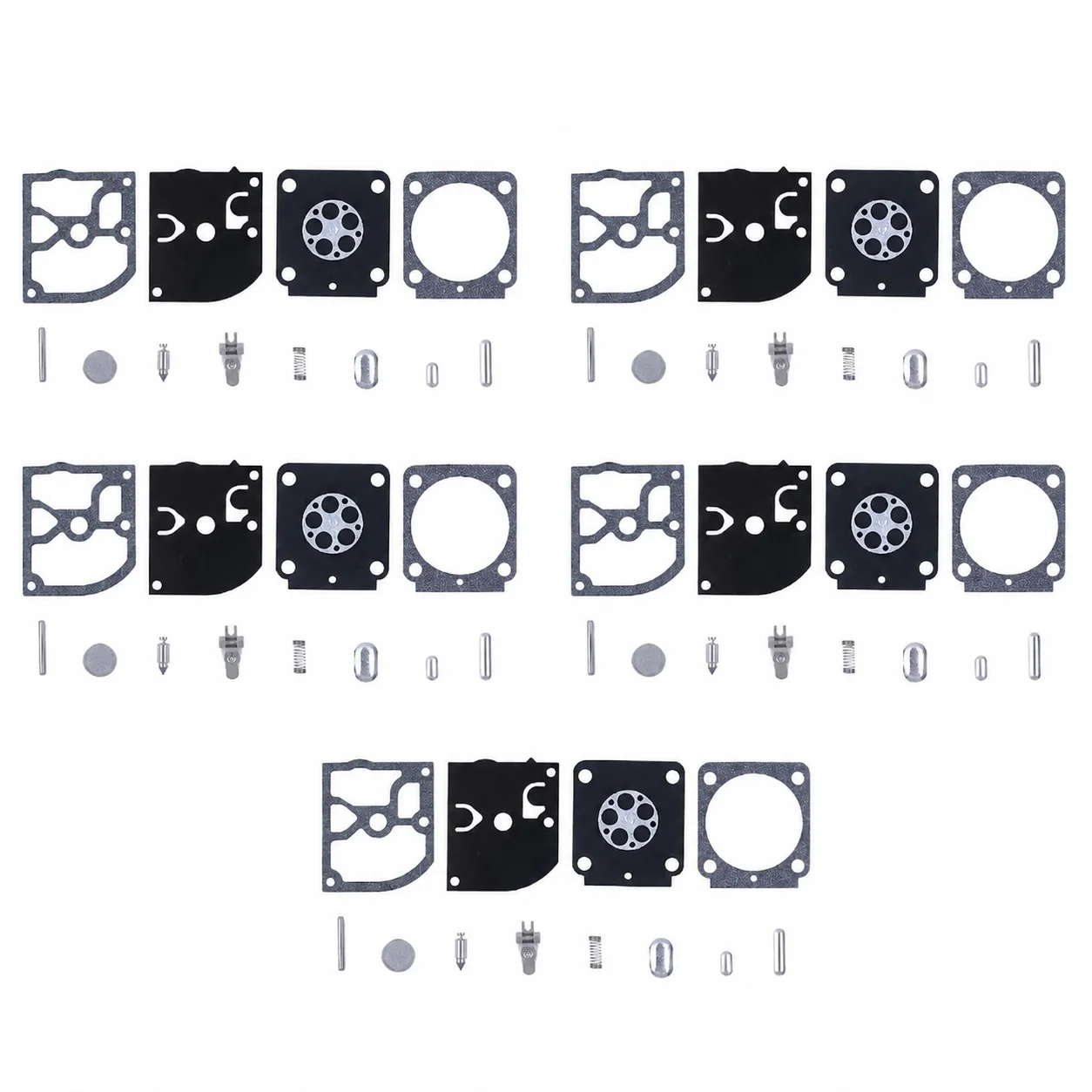 5Pcs Carburetor Diaphragm Repair Kit for STIHL BG45/55/65/85 SH55/85 FS38/55/120/200/250/300/350 Zama C1Q-S68G RB-99 Parts