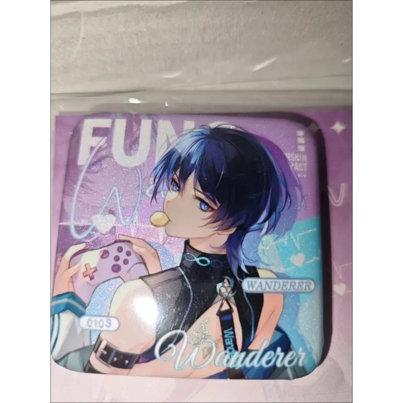 2 قطع تأثيري ظهره شارات مربعة واندرر الأبدي سيد غامض الحكمة 58 مللي متر دبابيس جمع دبوس الصدر