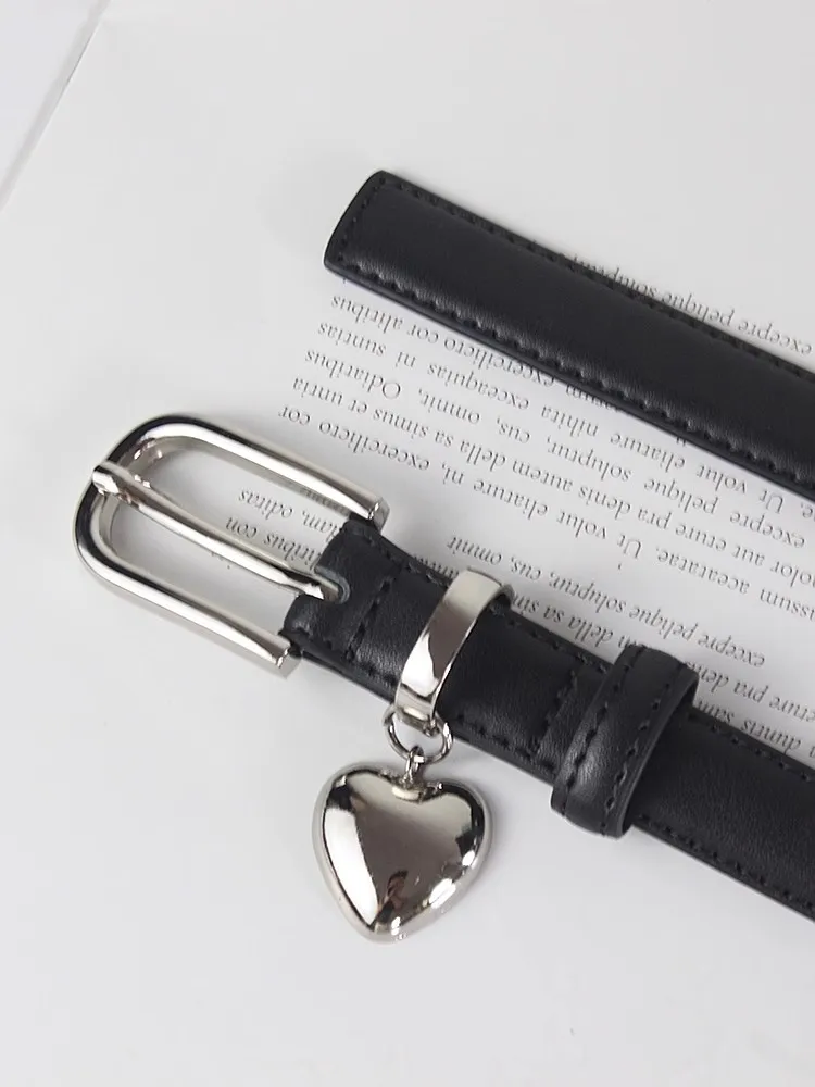 Moda donna cuore fibbia corsetto in vera pelle femminile fascia da smoking cappotto cintura abito decration cintura stretta J1210