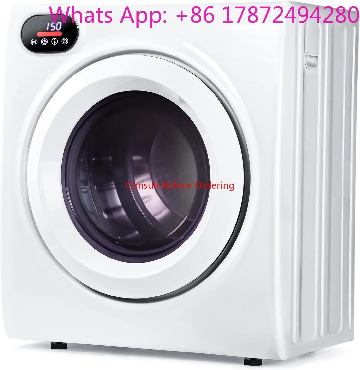 1400w Stainless Steel Portable Dryer Home Appliance Clothes Drying Machine With Exhaust Hose