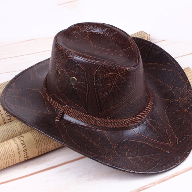 Retro Hipster Cowboy Hat Western Large Brim Cowboy Hat Outdoor Trend Casual