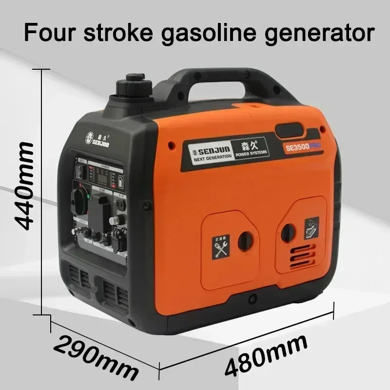 220V Silent generators for home inverter gasoline generators 3.5kw mobile portable outdoor emergency generator