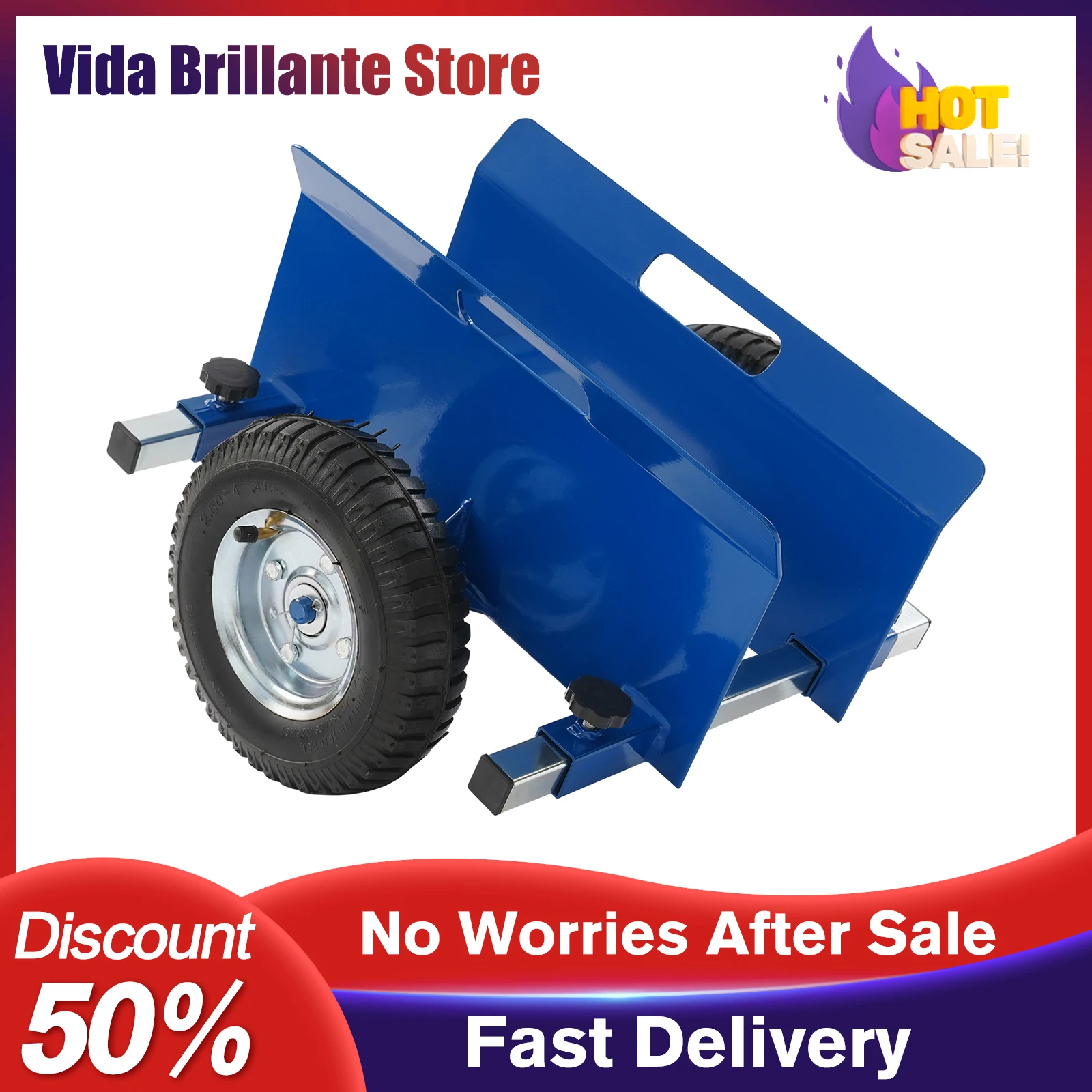 عربة المرافق المتداول عربة دوللي منصة الثقيلة عربة قابلة للطي عربة مسطحة للمنزل مستودع النقل شاحنة تخزين الأزرق