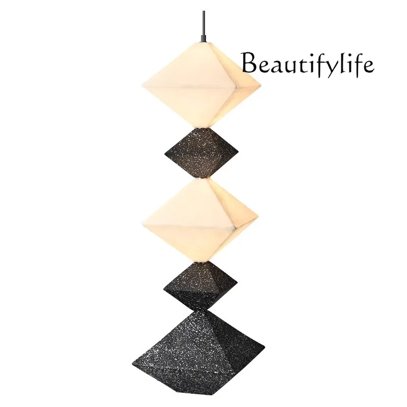 

Italian living room floor post-modern simple high-end sofa next to black atmosphere minimalist atmosphere lamp
