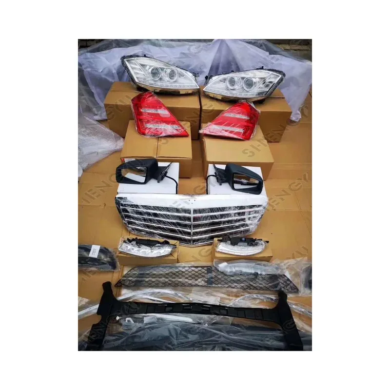 

Factory Hot Selling Car Body System for W221 Change to W221 S65 Car Bumpers Side Skirts Auto Lamps Rear Mirror