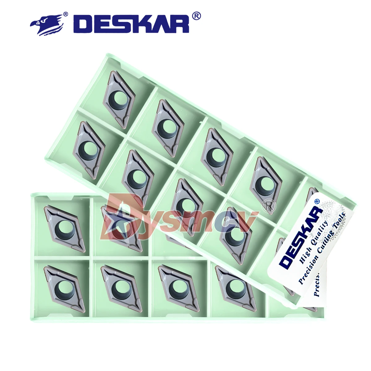 

DESKAR 100% оригинальные 10 шт. токарные вставки с внутренним отверстием с ЧПУ DCMT070204-MV DCMT1T308 LF6018S токарный станок из нержавеющей стали серии DCMT